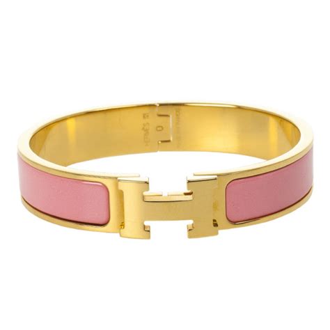 hermes light pink bracelet|hermes pink bangle.